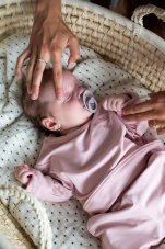 Detská rastúca mikina Basic Powder Pink (ružová) od značky Moniel