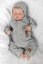 Detský eshop: Pletený svetrík s gombíkmi boy, baby nellys, sivý