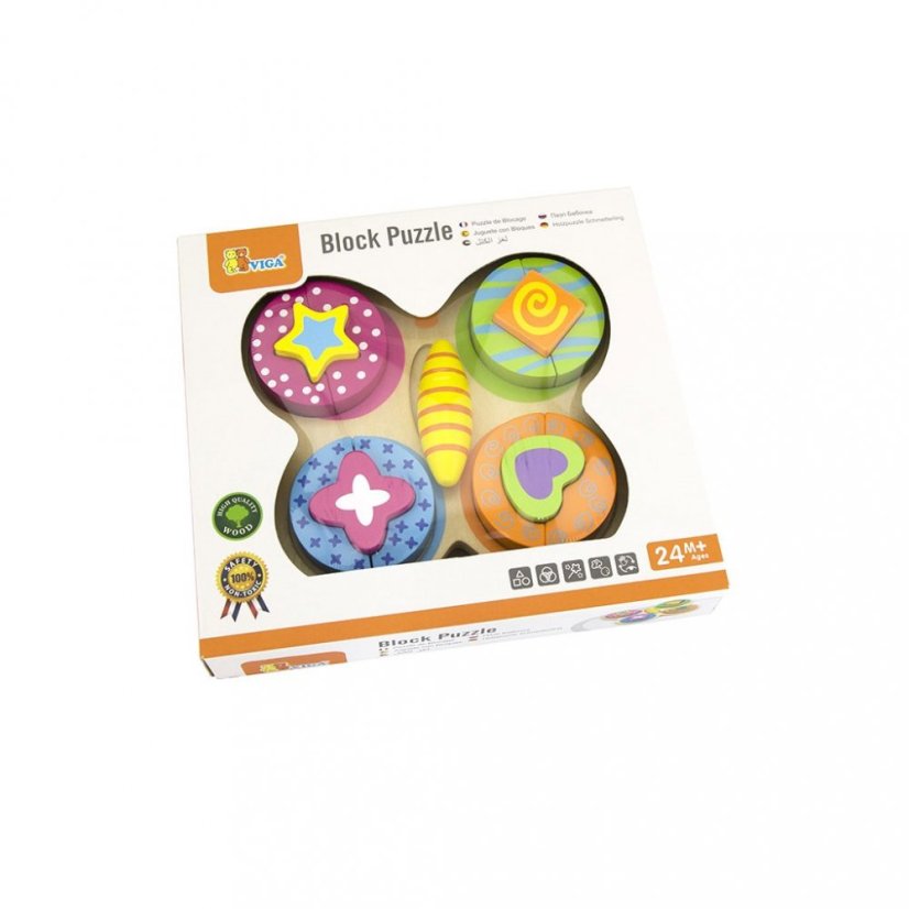 Detský eshop - Drevené skladačka pre najmenších Motýľ