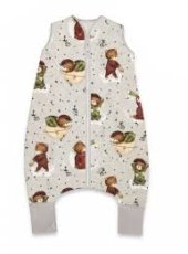 Spací vak s nohami Teddy and Moon – béžový, veľkosť S (0–2,5 roka)