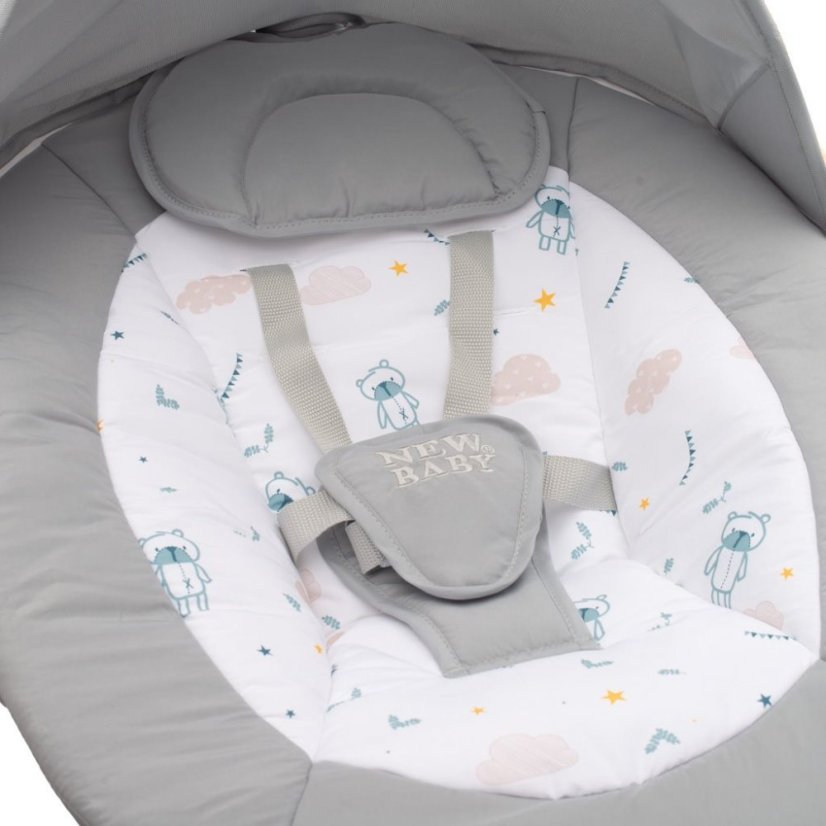 Detský eshop - Detské hojdacie lehátko TEDDY PLUS s vibráciou