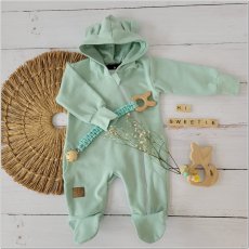 Detský overal s kapucňou (56-74) Aqua, od značky Kazum