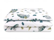2-dielne detské bavlnené obliečky do postieľky TROPICAL KOALA, zelená/biela, 120x90 cm, od značky Baby Nellys