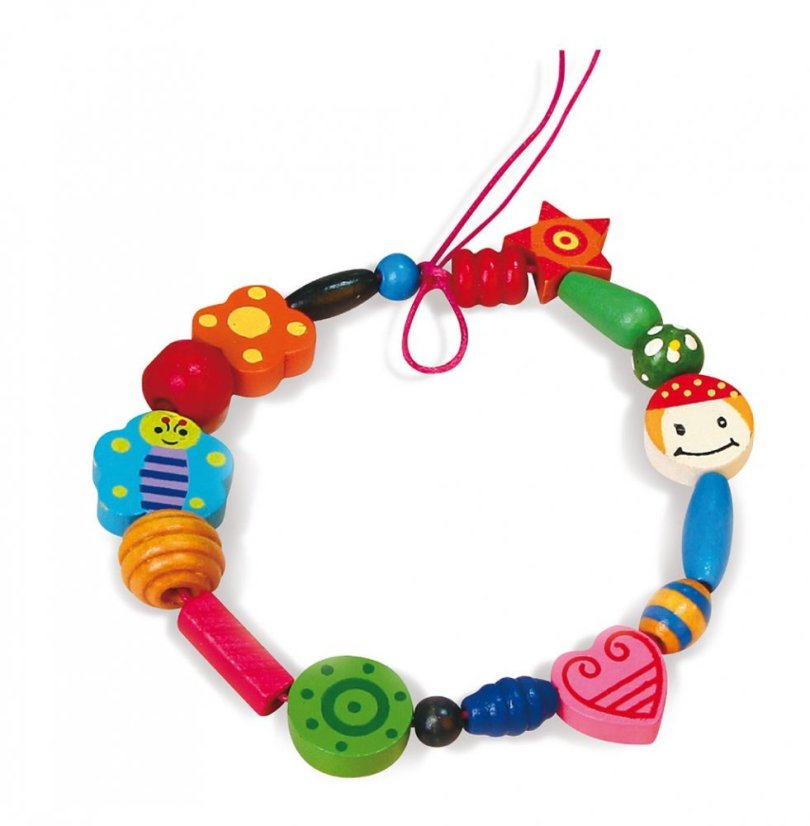 Detský eshop - Drevená kreatívna súprava korálok Viga