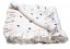 Detský eshop: Luxusná dvojvrstvová mušelín deka s volánikmi, srdiečko, baby nellys 120 x 120 cm, smotana