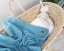 Detský eshop: Luxusná dvojvrstvová mušelínová detská deka, 75 x 100 cm, modrá, značka Baby Nellys