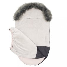 Detský eshop - Detsky fusak s kožušinou dusty pink Detský eshop - Detsky fusak s kožušinou dusty pink