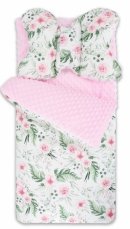 Fusak, spací vak Minky s vankúšikom Flowers - růžový/sv. růžový, značka Baby Nellys