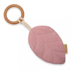 Detský eshop - Detské hryzátko Leaf  pink