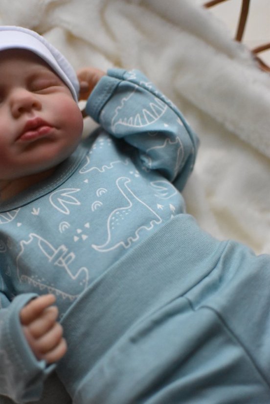 2-dielna súpravička pre novorodenca – body + polodupačky modrá New Baby Classic II
