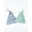 Dojčenské čiapočky (0-2 m) – sada dvoch čiapok PASTEL GREY/MINT, od značky Sleepee