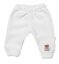 Pletené dojčenské nohavice hand made baby nellys, biele - Veľkosť: 68-74 (6-9m)