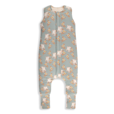 Detský eshop - Celoroční spací pytel s nohavicemi Vintage Animals Sky Blue/Cream M