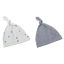 Dojčenské čiapočky (0-2 m) – sada dvoch čiapok PASTEL GREY/GREY DOTS, od značky Sleepee