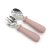 Detský príbor – lyžička a vidlička, kovové (Rose pink) od značky Martons