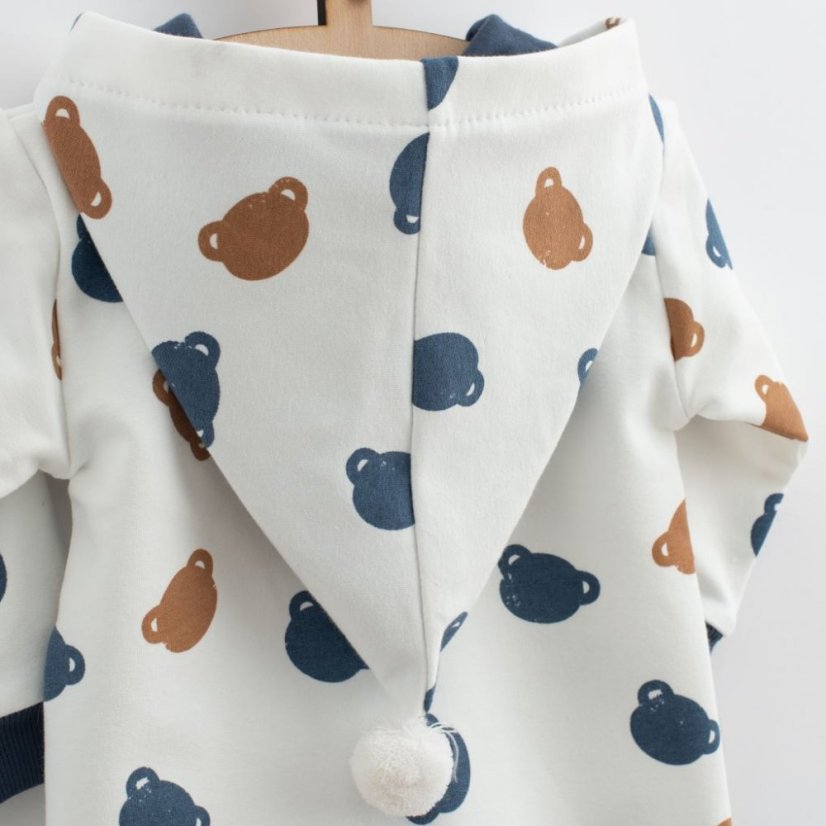 Detský eshop - Dojčenský teplákový overal Little One modrá