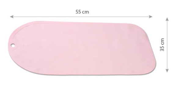 Detský eshop: Protišmyková podložka do vane babyono, 55 x 35 cm - svetlo ružová