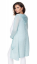 Detský eshop: Dlhý tehotenský kardigan s kapucňou, sv. modrý, značka Be MaaMaa