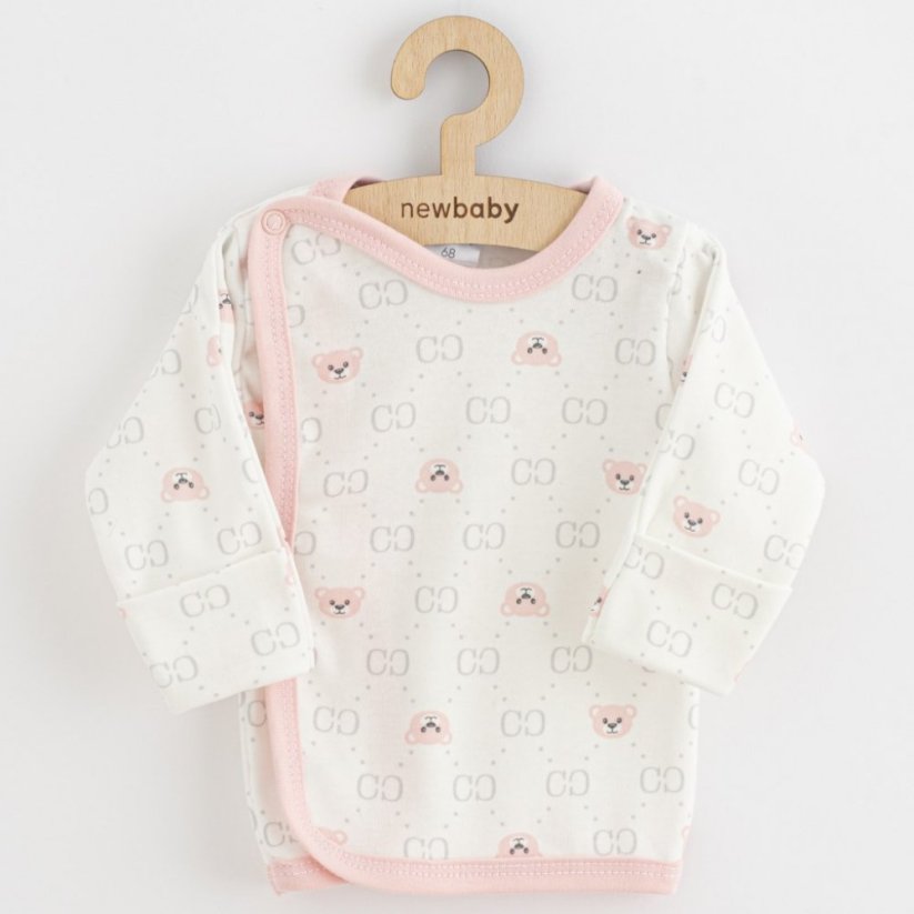 Detský eshop: Dojčenská košieľka New Baby Classic II medvedík ružový