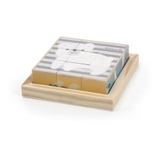 Detský eshop - Drevené puzzle kocky zvieratá Detský eshop - Drevené puzzle kocky zvieratá