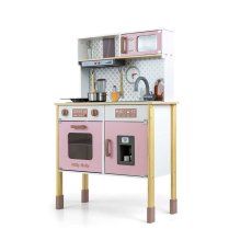 Detský eshop - Detská drevená kuchynka Bjorn rúžová