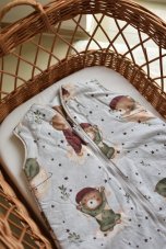 Spací vak s nohami Teddy and Moon – béžový, veľkosť S (0–2,5 roka)