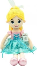 Detský eshop: Handrová bábika emilka, tulilo, 52 cm - blond vlasy