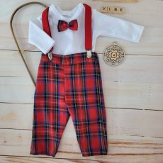 3-dielna súprava GENTLMAN: body s dlhým rukávom, nohavice a traky, od značky Z&Z