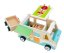 Detský eshop: Drevený auto karavan s prívesom a príslušenstvom, značka Adam Toys