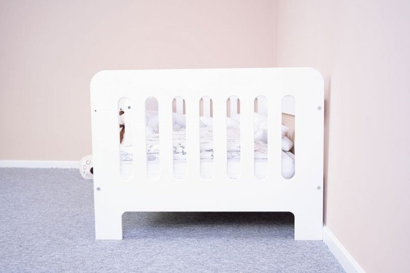Detský eshop: Detská posteľ so zábranou New Baby ERIK 160x80 cm biela