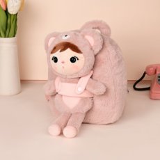 Batôžtek s odnímateľnou bábikou ružový medvedík od značky Metoo