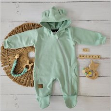 Detský overal s kapucňou (56-74) Aqua, od značky Kazum