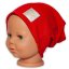 Detský eshop: Detská funkčná čiapka s dvojitým lemom, Baby Nellys Hand Made, červená
