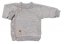 Detský eshop: Detský pletený svetrík s gombíkmi, zapínanie bokom, handmade baby nellys, sivý