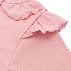 Dojčenský bavlnený overal New Baby Stripes ružový