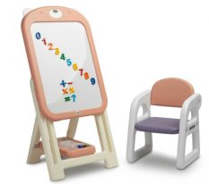 Detský eshop: Detská magnetická tabuľa so stolíkom toyz ted - ružová