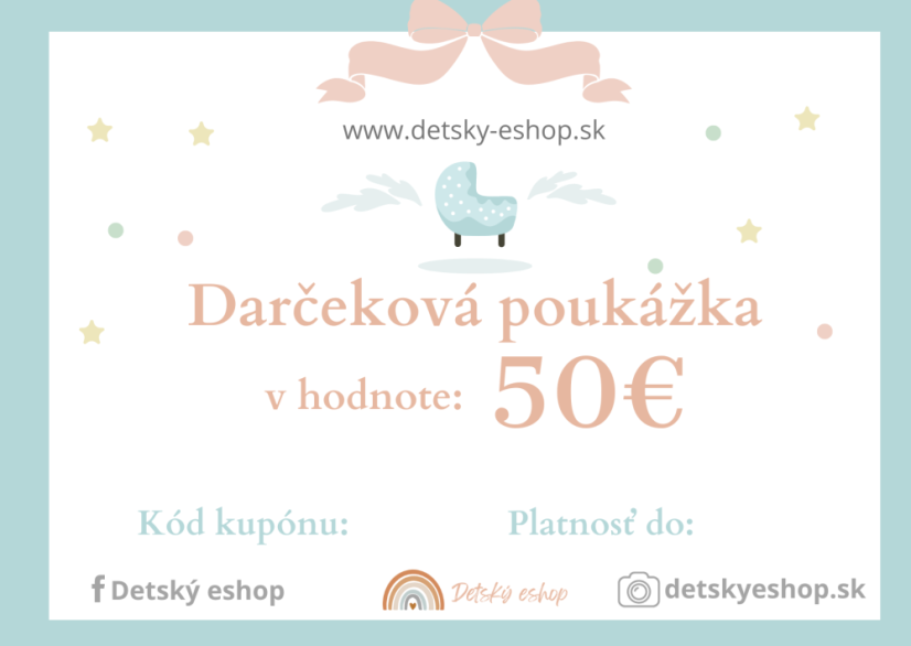 Darčeková poukážka BLUE 50€