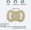 Detský eshop: Cumlík, ortodontický silikón, 2ks, lullaby planet, 0-6m, oliva/horčica
