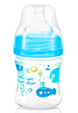 Detský eshop: Antikoliková fľaštička so širokým hrdlom - modrá, značka BabyOno