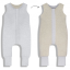 Celoročný spací vak s nohami MELANGE GREY/BEIGE, veľkosť  XS (6-12m), sivá/béžová, od značky Sleepee