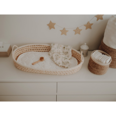 Prebaľovací košík pre bábätko + prebaľovacia podložka od značky Ahojbaby