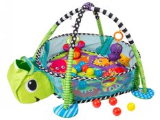 Detský eshop: Vzdelávaciá hracia deka s 30 loptičkami eco toys - želvička