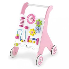 Detský eshop - Drevené chodítko s aktivitami Pink Detský eshop - Drevené chodítko s aktivitami Pink