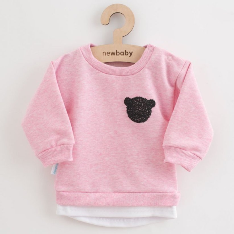 Detský eshop: Dojčenská súprava tričko a tepláčky New Baby Brave Bear ABS ružová