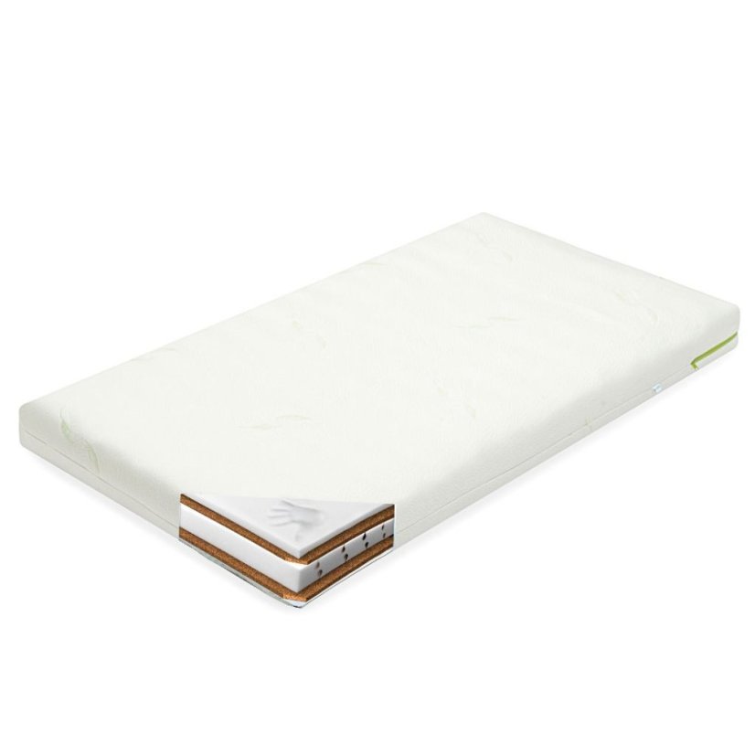 Detský eshop - Detský matrac CLASSY 120x60x12 cm Visco-molitan-kokos Aloe Vera