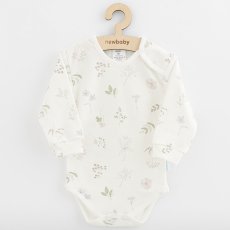Detský eshop - Dojčenské bavlnené body s dlhým rukávom Zoe