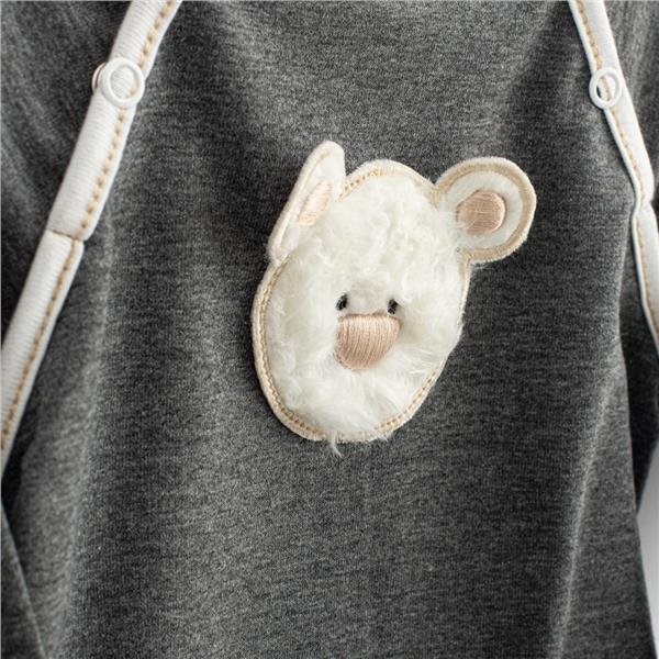 Detský eshop - Dojčenské tepláčky a mikinka Sebastian sivá