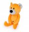 Detský eshop: Detská plyšová hračka/maznáčik macko 19cm, oranžový