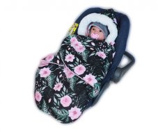 Detský eshop: Zavinovací fusak s kožušinkou Velvet, Škriatok, dĺžka 85 cm - čierny/róże, značka Baby Nellys Detský eshop: Zavinovací fusak s kožušinkou Velvet, Škriatok, dĺžka 85 cm - čierny/róże, značka Baby Nellys