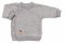 Detský pletený svetrík s gombíkmi, zapínanie bokom, Handmade Baby Nellys, sivý